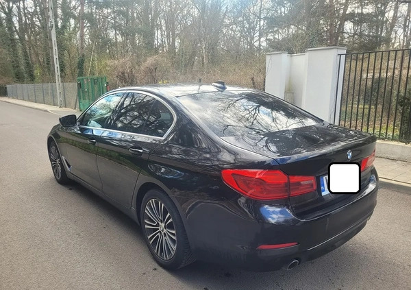 BMW Seria 5 cena 99000 przebieg: 94000, rok produkcji 2018 z Leśna małe 67